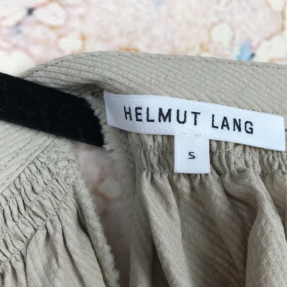 Helmut Lang back tie halter neck pleated blouse S - Picture 7 of 8